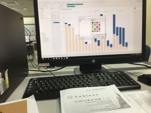 107年7月18日進行Tableau視覺化軟體教育訓練